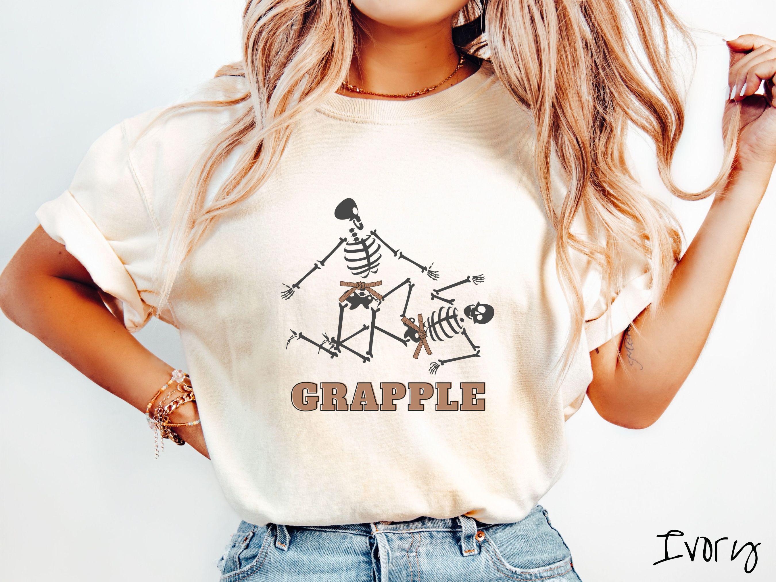 Brown Belt Skeleton Brazilian Jiu Jitsu Shirt, Gift for BJJ and MMA Lovers!