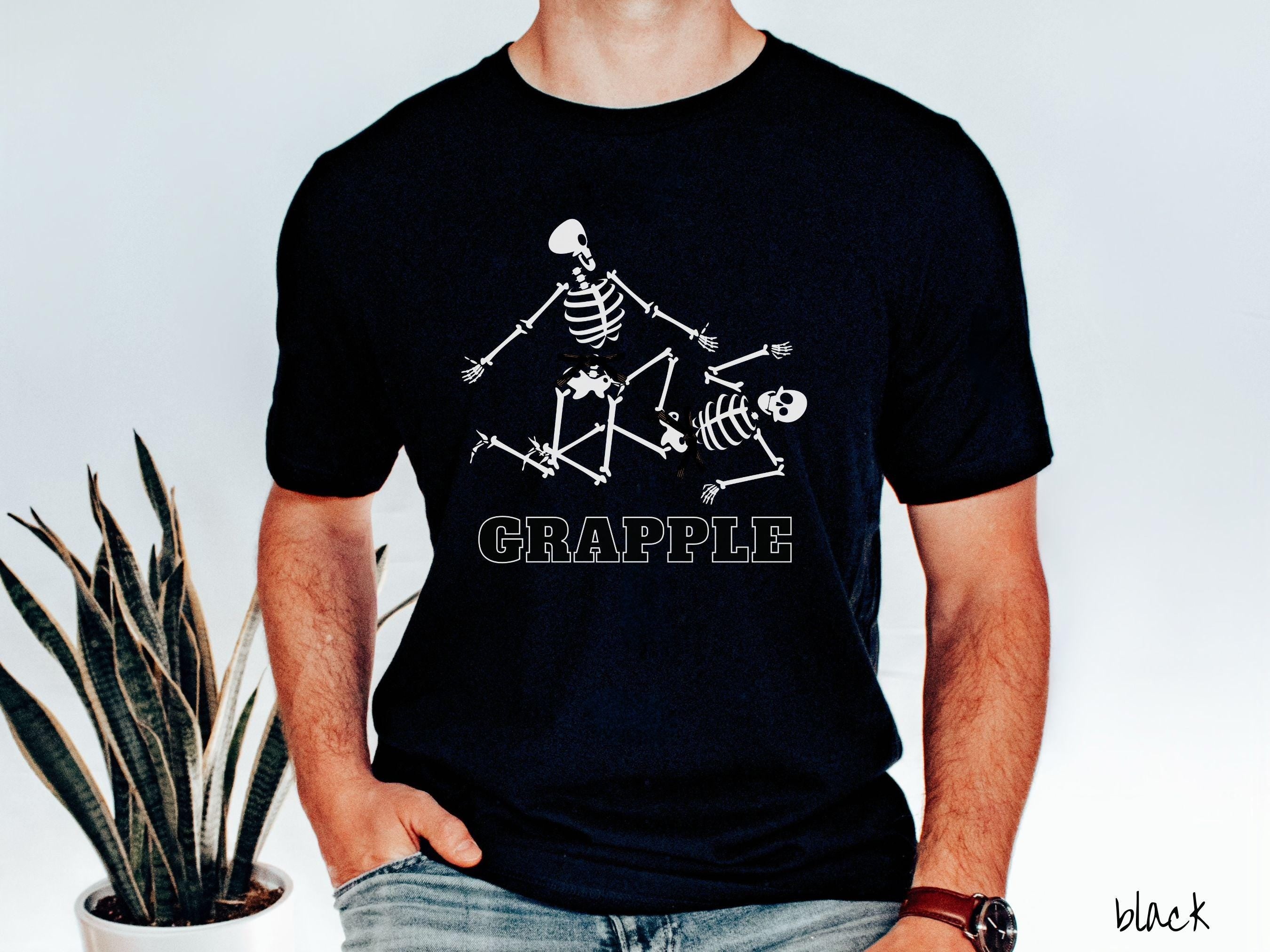 Black Belt Skeleton Brazilian Jiu Jitsu Shirt, Gift for BJJ and MMA Lovers!