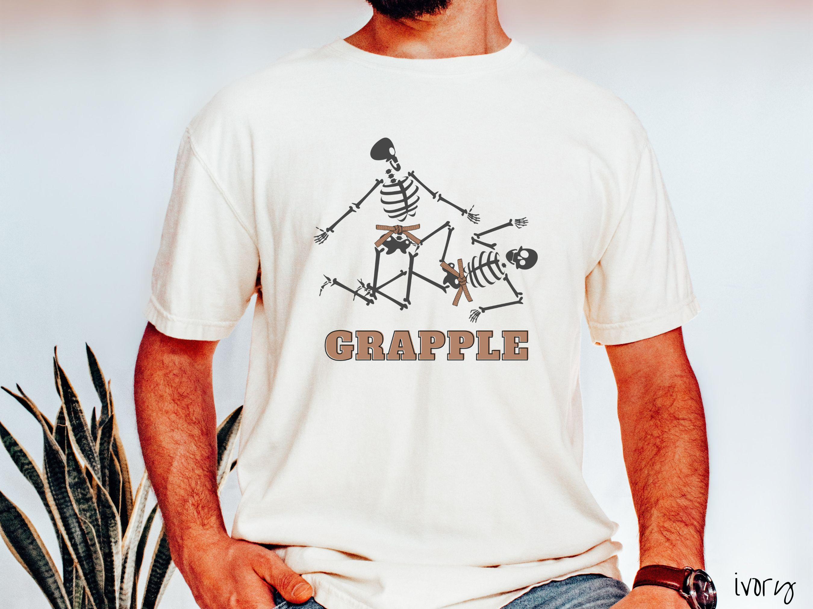 Brown Belt Skeleton Brazilian Jiu Jitsu Shirt, Gift for BJJ and MMA Lovers!